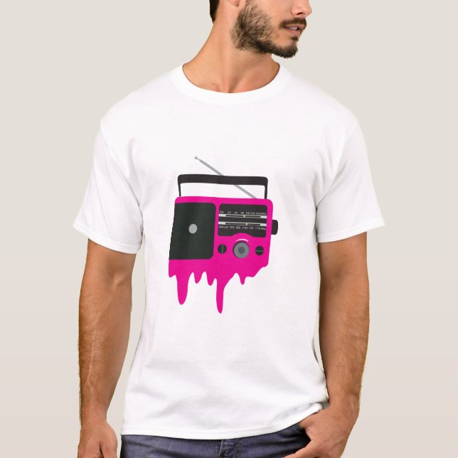 Melting Pink Radio T-Shirt (Front)