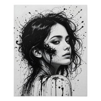 Melting Portrait Shift Poster