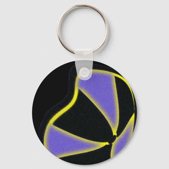 Melting Radioactive Sign Key Ring (Front)