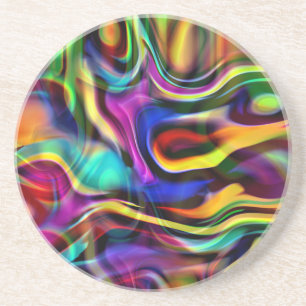 Melting Rainbow Coaster