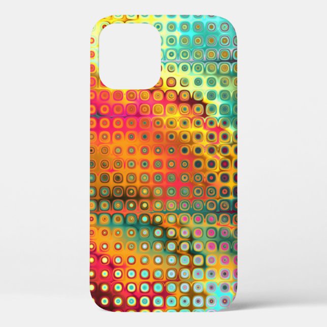 Melting Rainbow of Dots Pattern Case-Mate iPhone C Case-Mate iPhone Case (Back)
