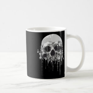 Melting Skeleton Dripping Scary Skull Halloween Co Coffee Mug