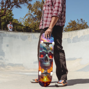 Melting Skull Skateboard