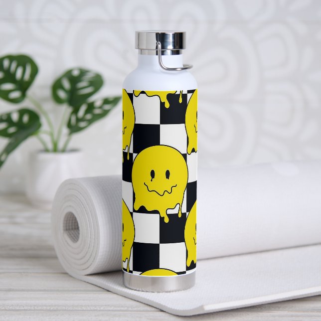 Melting Smile Faces Water Bottle (Yoga)