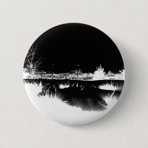 Melting Snow - negative 6 Cm Round Badge