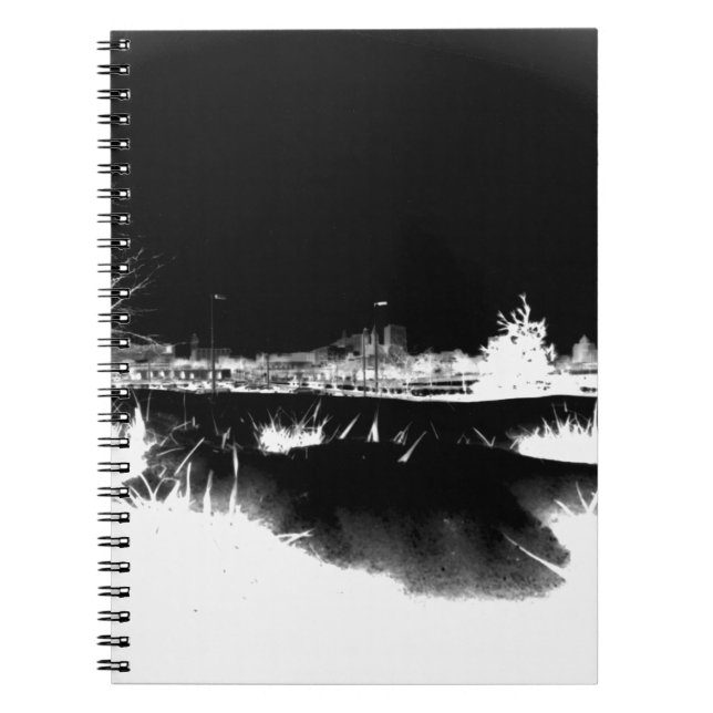 Melting Snow - negative Notebook (Front)