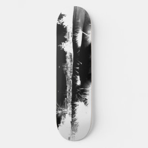 Melting Snow - negative Skateboard