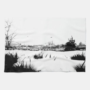 Melting Snow Tea Towel