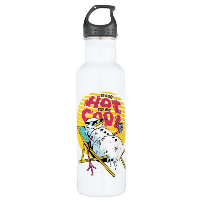 Melting Snowman So hot to be cool 710 Ml Water Bottle (Front)