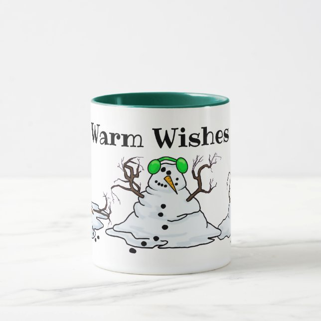 Melting Snowmen Warm Wishes Mug (Center)