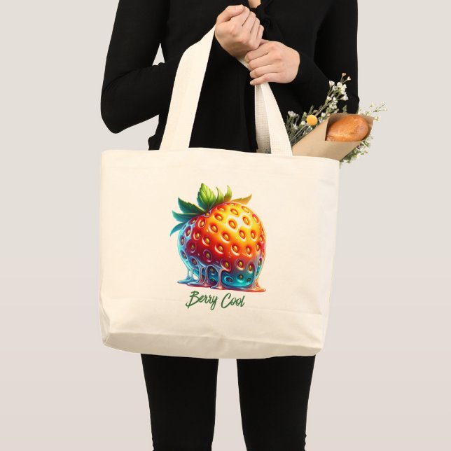 Melting Strawberry-Berry CoolTote Bag (Front (Product))