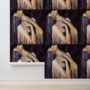 Melting Woman Art Painting Wallpaper