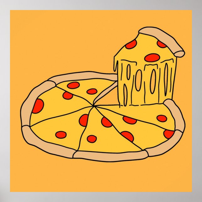 Melty Pizza Pie Poster (Front)