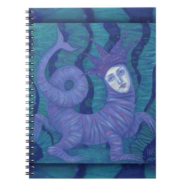Melusine, Melusina, fantasy, surreal, water spirit Notebook (Front)