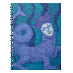 Melusine, Melusina, fantasy, surreal, water spirit Notebook