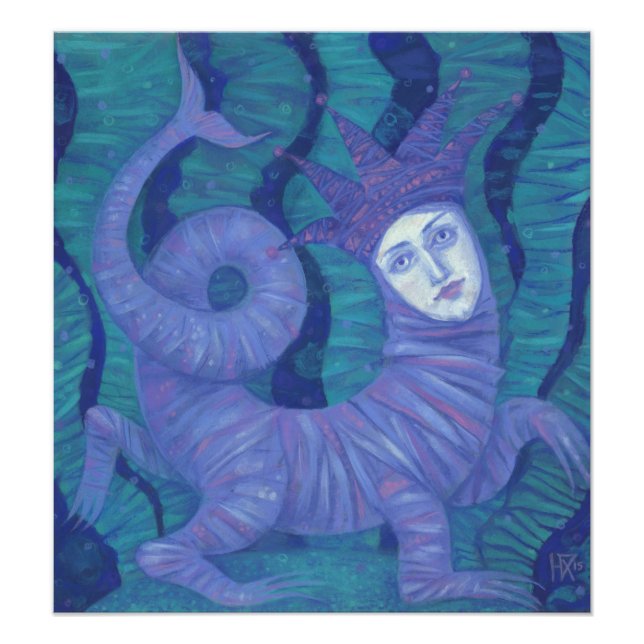 Melusine, Melusina, fantasy, surreal, water spirit Photo Print (Front)