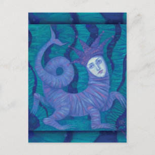 Melusine, Melusina, fantasy, surreal, water spirit Postcard