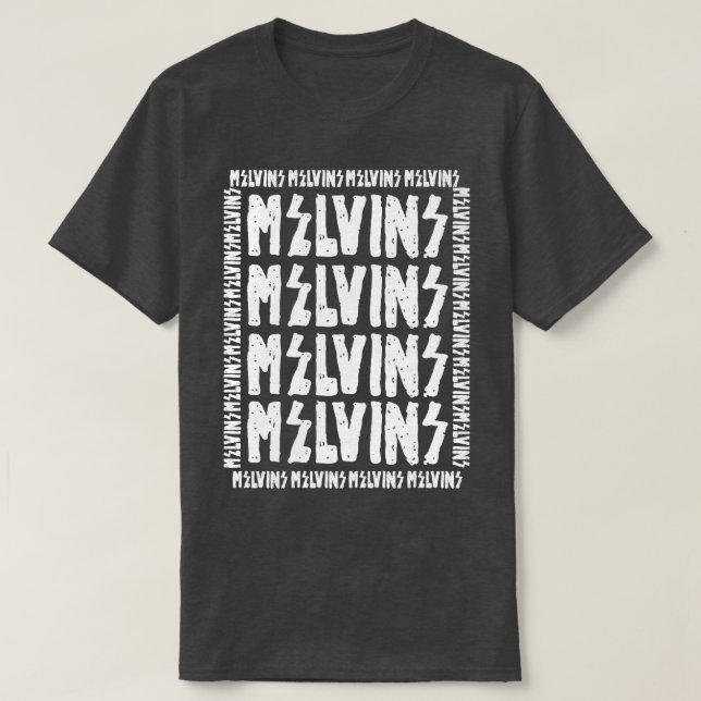 Melvins font inverse T-Shirt (Design Front)