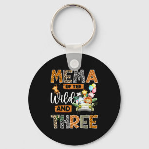 Mema Of The Wild And Three 3rd Birthday Boy Safari Key Ring
