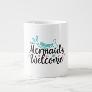 Memaids Welcome Large Coffee Mug