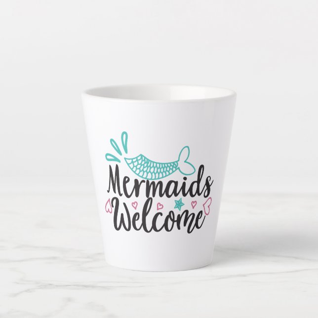 Memaids Welcome Latte Mug (Front)
