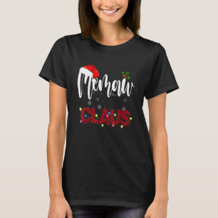 Memaw Claus Matching Family Christmas Pyjamas Xmas T-Shirt