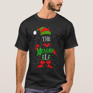 Memaw Elf Group Matching Family Christmas Pajama O T-Shirt