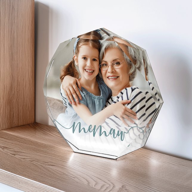 Memaw | Grandma Script Overlay Photo Block (Creator Uploaded)