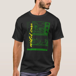 Memaw Of Wild One Zoo Trip Safari Jungle Animal  B T-Shirt