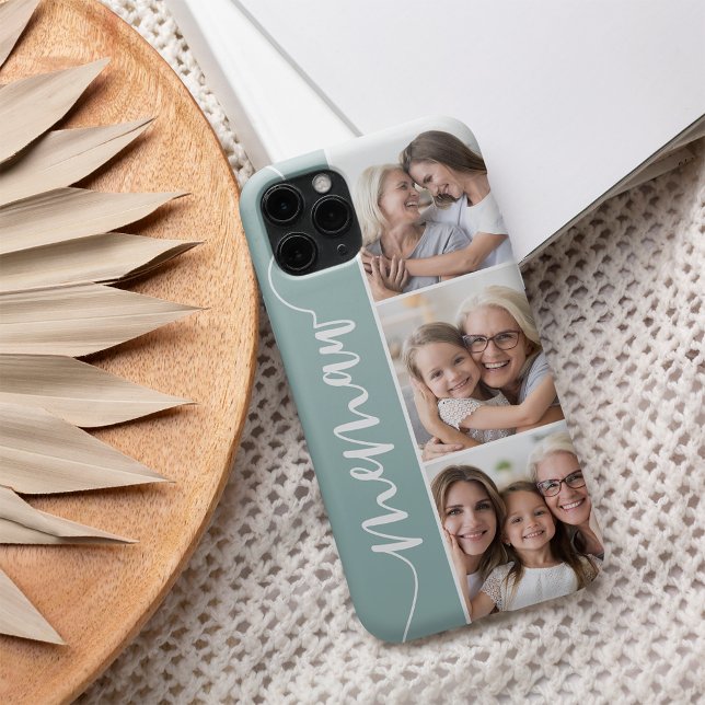 Memaw Script Grandma Photo Collage Case-Mate iPhone Case (Creator Uploaded)