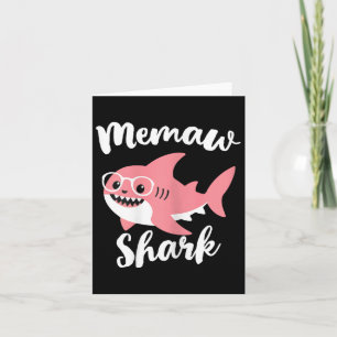 Memaw Shark Mother's Day Grandma Funny Card