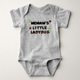 Memaw's Little Ladybug - Cute Baby Bodysuit