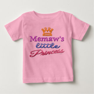 Memaw's Little Princess Baby Toddler T-Shirt