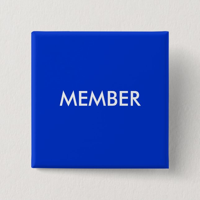 MEMBER 15 CM SQUARE BADGE (Front)