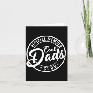 Member Cool Dads Club 2 Sided Funny Fathers Day  Card