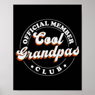 Member Cool Grandpas Club For New Grandfather  Poster