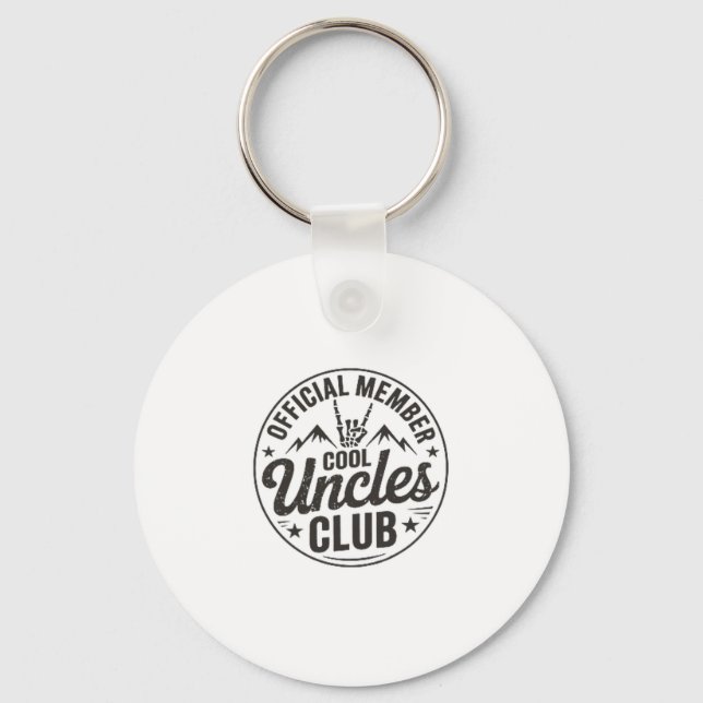Member Cool Uncles Club Funny Uncle Father's Day  Key Ring (Front)