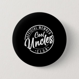 Member Cool Uncles Club Vintage Fathers Day  6 Cm Round Badge