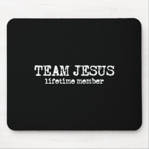 Member Team Jesus Minimalist Faith Bible Christian Mouse Pad