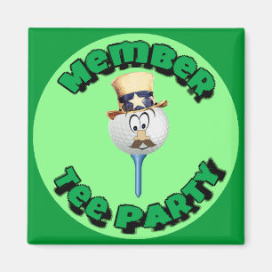 "Member, Tee Party" - Stickers, Buttons & Magnets