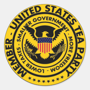 Member: United States Tea Party Classic Round Sticker
