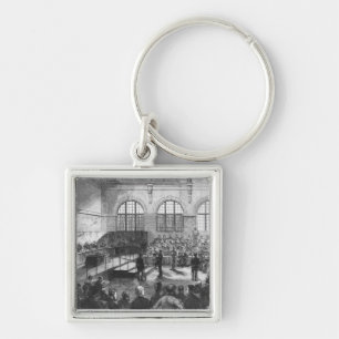 Members of the Commune being court martialled Key Ring