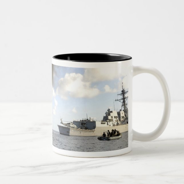 Members of the US Coast Guard Two-Tone Coffee Mug (Right)