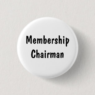 Membership Chairman 3 Cm Round Badge