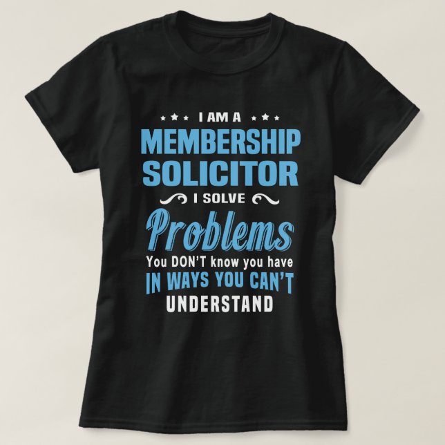 Membership Solicitor T-Shirt (Design Front)