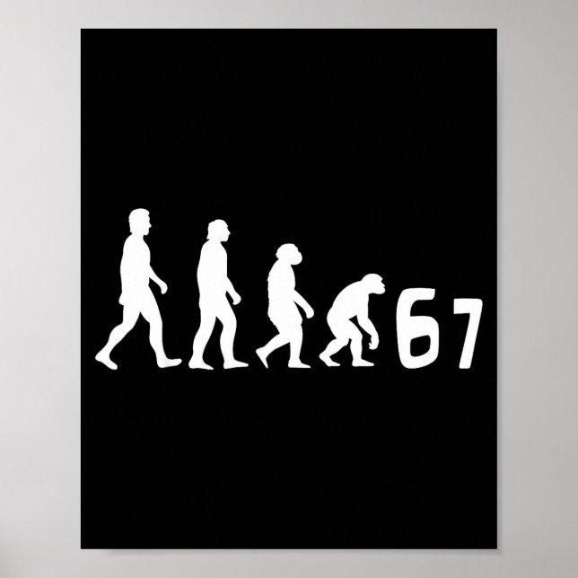 Meme 67 Brainrot Funny Parents Teachers Teenagers  Poster (Front)