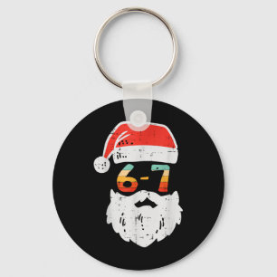 Meme 67 Santa Xmas Six Seven Christmas Teens Boys Key Ring