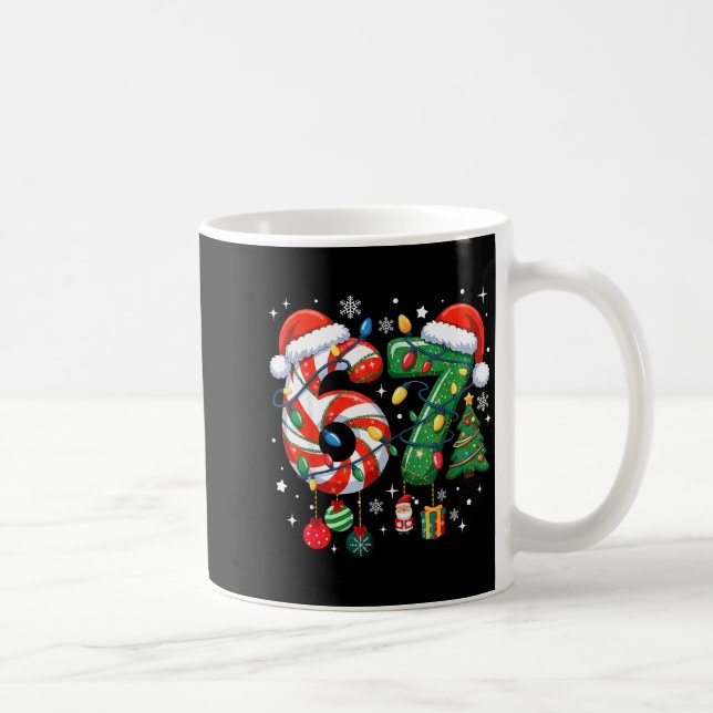Meme 6 7 Christmas Matching Outfit Six Seven Trend Coffee Mug (Right)