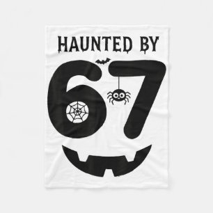 Meme 6 7 Italian Brainrot Halloween Costume Haunte Fleece Blanket