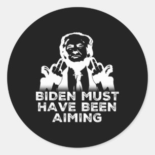 Meme Butler Pennsylvania Trump Rally Today Trump 2 Classic Round Sticker